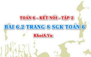 Bài 6.2 trang 8 Toán 6 tập 2 Kết nối tri thức
